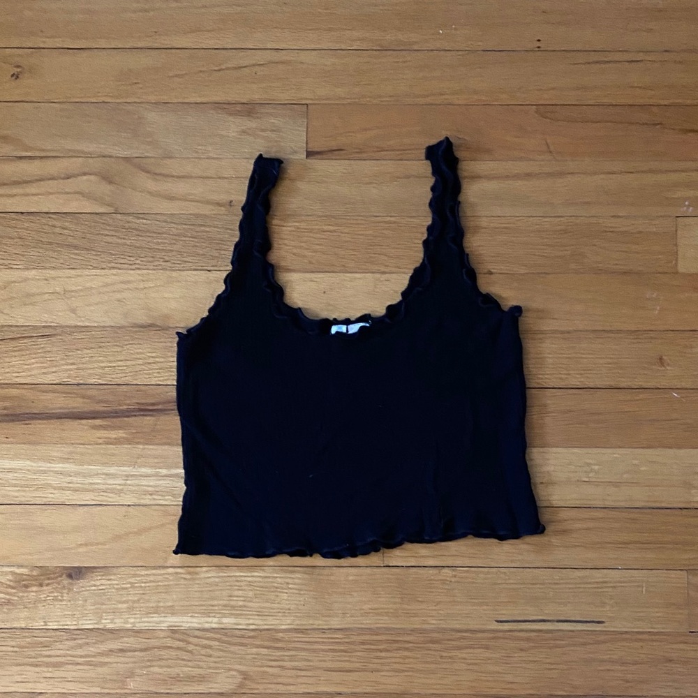 Black crop top